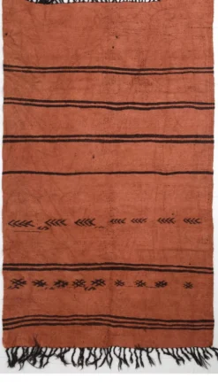 Kilim Turc Vintage Terracotta, Motif Tribal, Tapis Chambre Bohème, 147x245Cm