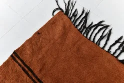 Kilim Turc Vintage Terracotta, Motif Tribal, Tapis Chambre Bohème, 147x245Cm