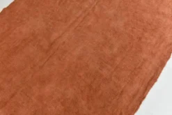 Kilim Turc Vintage Terracotta Uni, Tapis Naturel pour Salon et Chambre