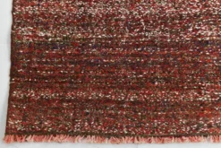 Kilim Vintage Turc Rouge Brique, Tissé Main, Style Rustique Moderne, 82x315