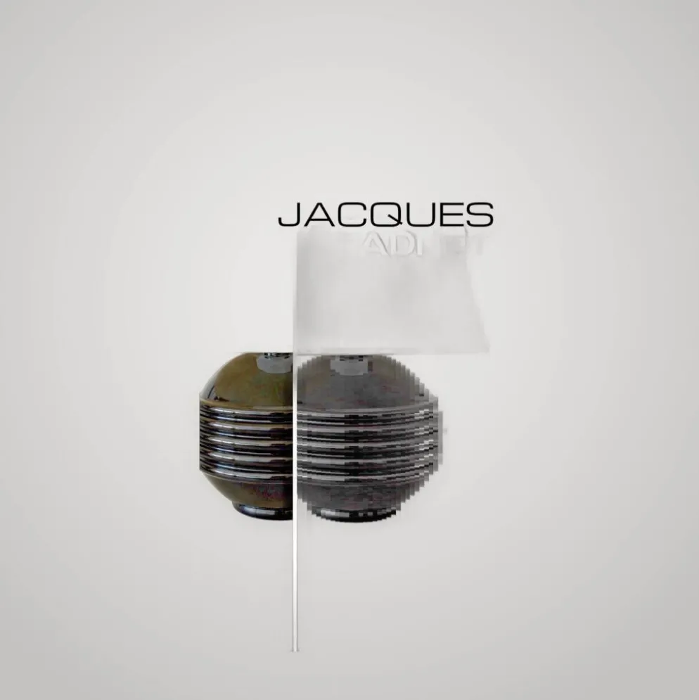 Lampe Art Déco en opaline noire –Jacques Adnet - élégance des années 30