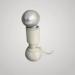 Lampe de bureau design Gino Sarfatti Arteluce 600c cuir métal 1970
