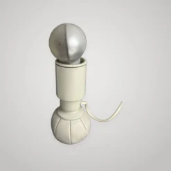 Lampe de bureau design Gino Sarfatti Arteluce 600c cuir métal 1970