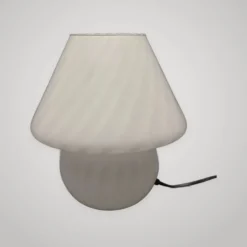 Lampe De Table Design Champignon En Verre De Murano Spirale Vintage Années