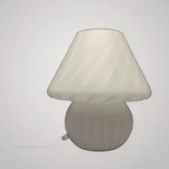 Lampe De Table Design Champignon En Verre De Murano Spirale Vintage Années