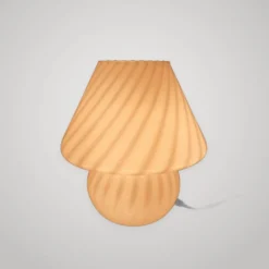 Lampe De Table Design Champignon En Verre De Murano Spirale Vintage Années