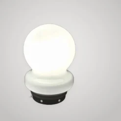 Lampe De Table En Verre De Murano Mazzega Design UFO Modernisme Space Age 1