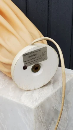 Lampe Georgia Jacob Ophélie et sa colonne en marbre