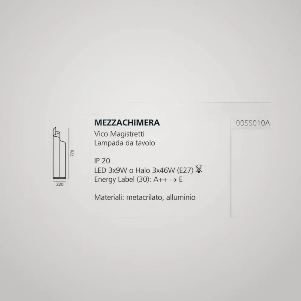Lampe Mezzachimera de Vico Magistretti, Artemide