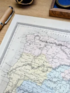 L'ancienne Espagne, carte imprimée en 1852.