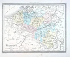 L'ancienne Espagne, carte imprimée en 1852.