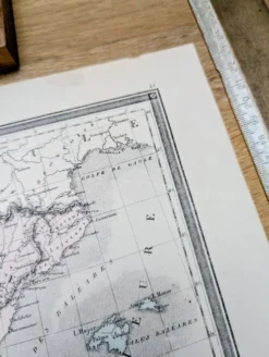 L'ancienne Espagne, carte imprimée en 1852.