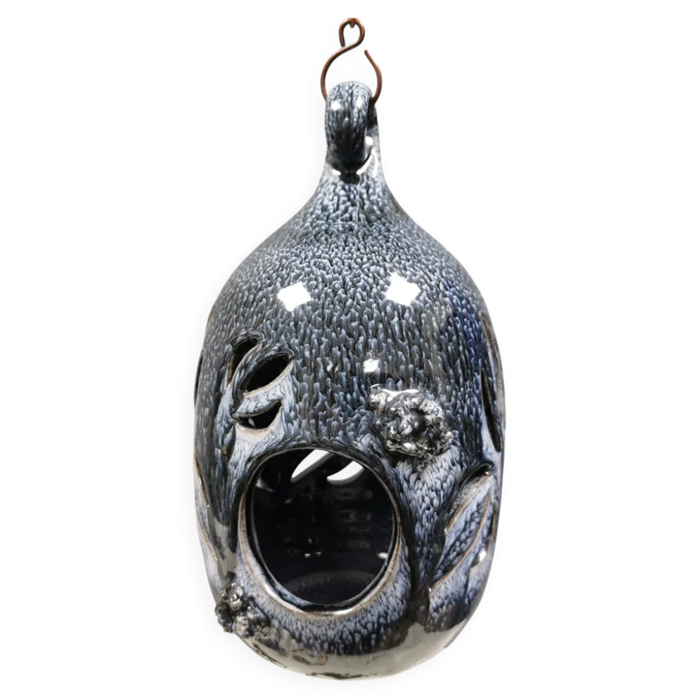 Lanterne Rare Glit Islande – 22,5 cm – Par Gerhard Schwarz