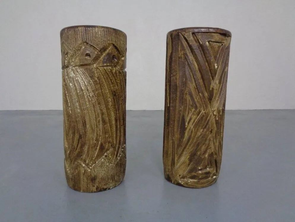 Large Brutalist Ceramic Umbrella Stand, Italy, 1960s