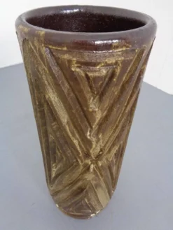 Large Brutalist Ceramic Umbrella Stand, Italy, 1960s