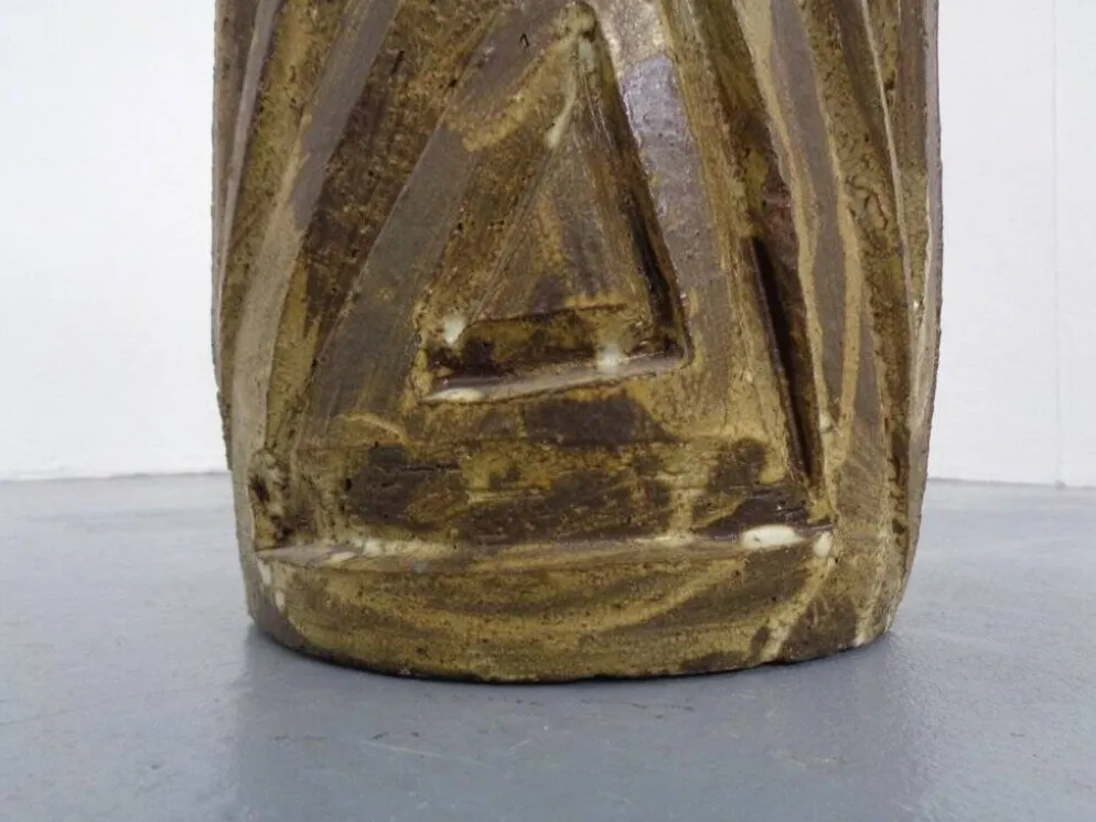 Large Brutalist Ceramic Umbrella Stand, Italy, 1960s