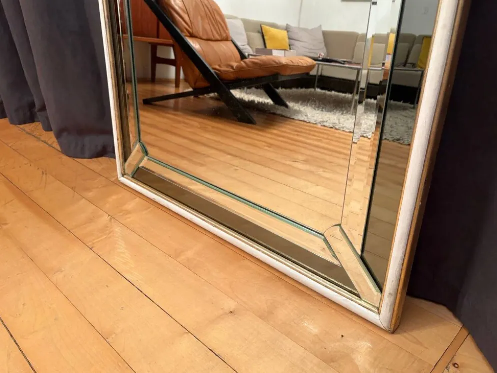 Large Crystal Mirror, Italy, 1960s