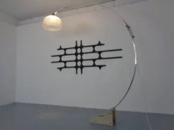Large German Brutalist Iron Wall Sculpture, 1960s