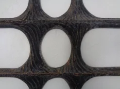 Large German Brutalist Iron Wall Sculpture, 1960s