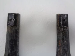 Large German Brutalist Iron Wall Sculpture, 1960s
