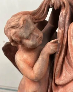 La sculpture, terre cuite originale signée et dédicacée, Charles Van Oemberg