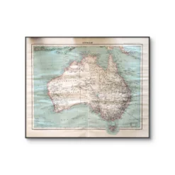 L'Australie, carte authentique imprimée en 1907