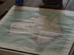 L'Australie, carte authentique imprimée en 1907