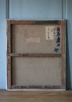 La Vallée - Huile expressionniste japonaise, Fukuoka, années 1950