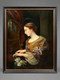 Le tableau « Jeune fille jouant de l’orgue »