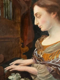 Le tableau « Jeune fille jouant de l’orgue »