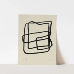 Lignes abstraites impression giclée, 50x70cm