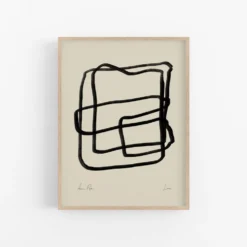 Lignes abstraites impression giclée, 50x70cm