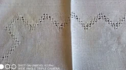 Linge de table en damassé ancien - monogrammé