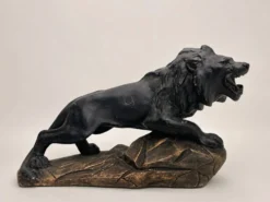 Lion rugissant art déco signé Magioni