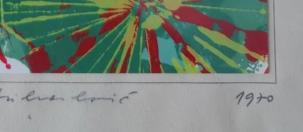 Lithographie de Janko Mihailovic numérotée signée, 1970