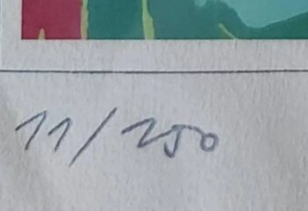 Lithographie de Janko Mihailovic numérotée signée, 1970