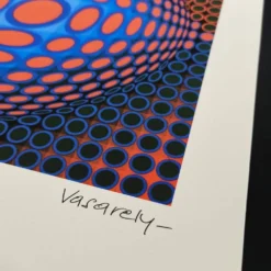 Lithographie de Victor Vasarely, édition limitée numérotée, années 1970