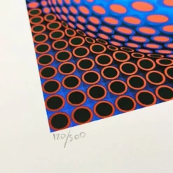 Lithographie de Victor Vasarely, édition limitée numérotée, années 1970