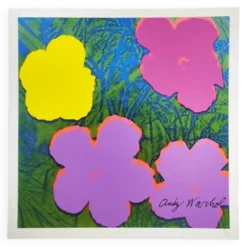 Lithographie Édition Limitée "Fleurs" par Andy Warhol par CMOA - Après - COA