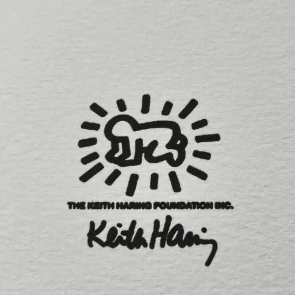 Lithographie en édition limitée de Keith Haring des années 1990