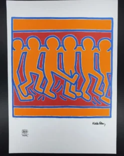 Lithographie en édition limitée de Keith Haring des années 1990 - Numérotée au crayon. Après