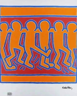 Lithographie en édition limitée de Keith Haring des années 1990 - Numérotée au crayon. Après