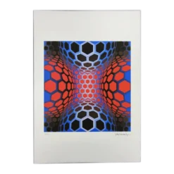 Lithographie numérotée en édition limitée de Victor Vasarely, années 1970