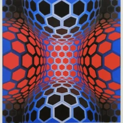 Lithographie numérotée en édition limitée de Victor Vasarely, années 1970
