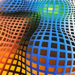Lithographie numérotée en édition limitée de Victor Vasarely, années 1970