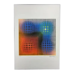 Lithographie numérotée en édition limitée de Victor Vasarely, années 1970
