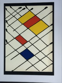 Lithographie originale « Damier » Alexander Calder - Derrière le Miroir n°1