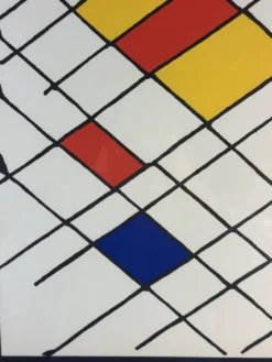 Lithographie originale « Damier » Alexander Calder - Derrière le Miroir n°1