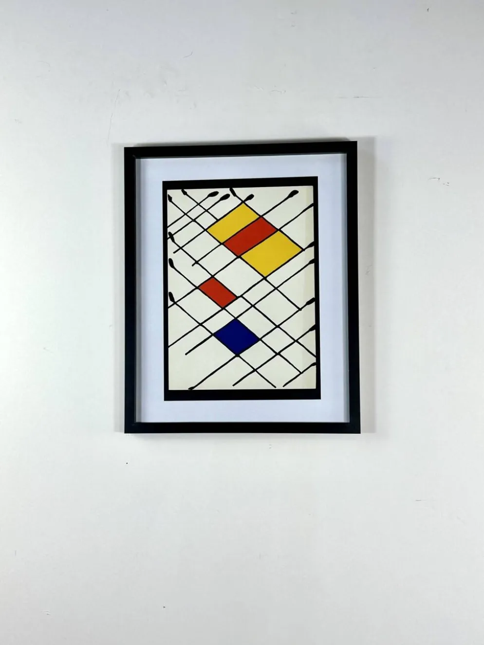 Lithographie originale « Damier » Alexander Calder - Derrière le Miroir n°1