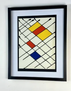 Lithographie originale « Damier » Alexander Calder - Derrière le Miroir n°1